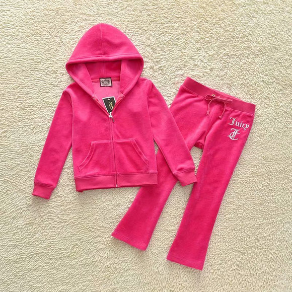 velour kids fitted set