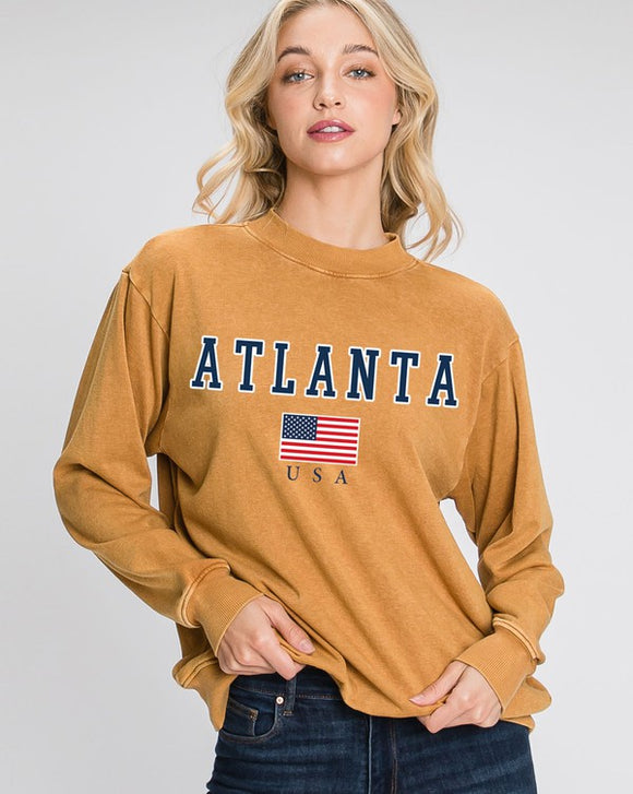 ATLANTA Retro Pullover Sweater