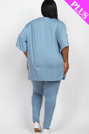 Oversized T shirt and legging sets